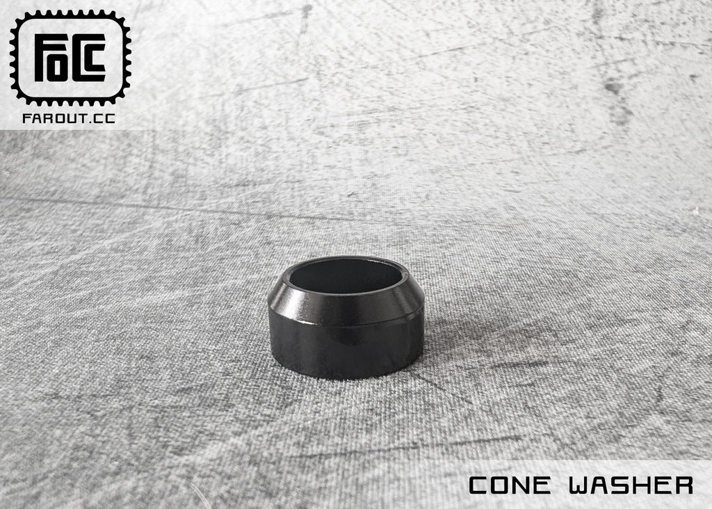 Black cone washers