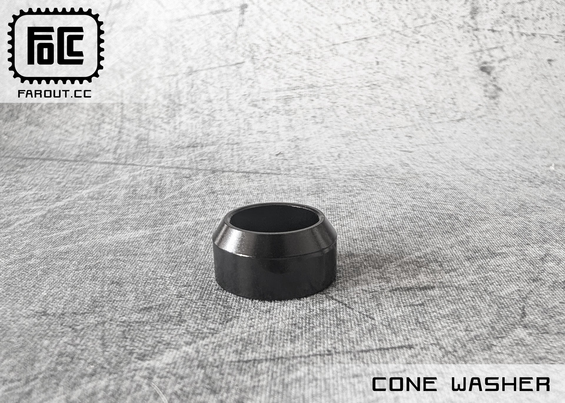Black cone washers